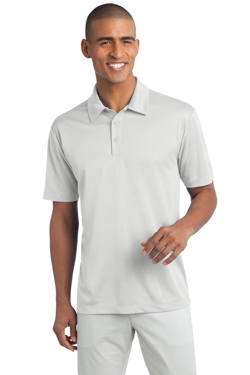 Port Authority Men's Silk Touch Performance Polo M White