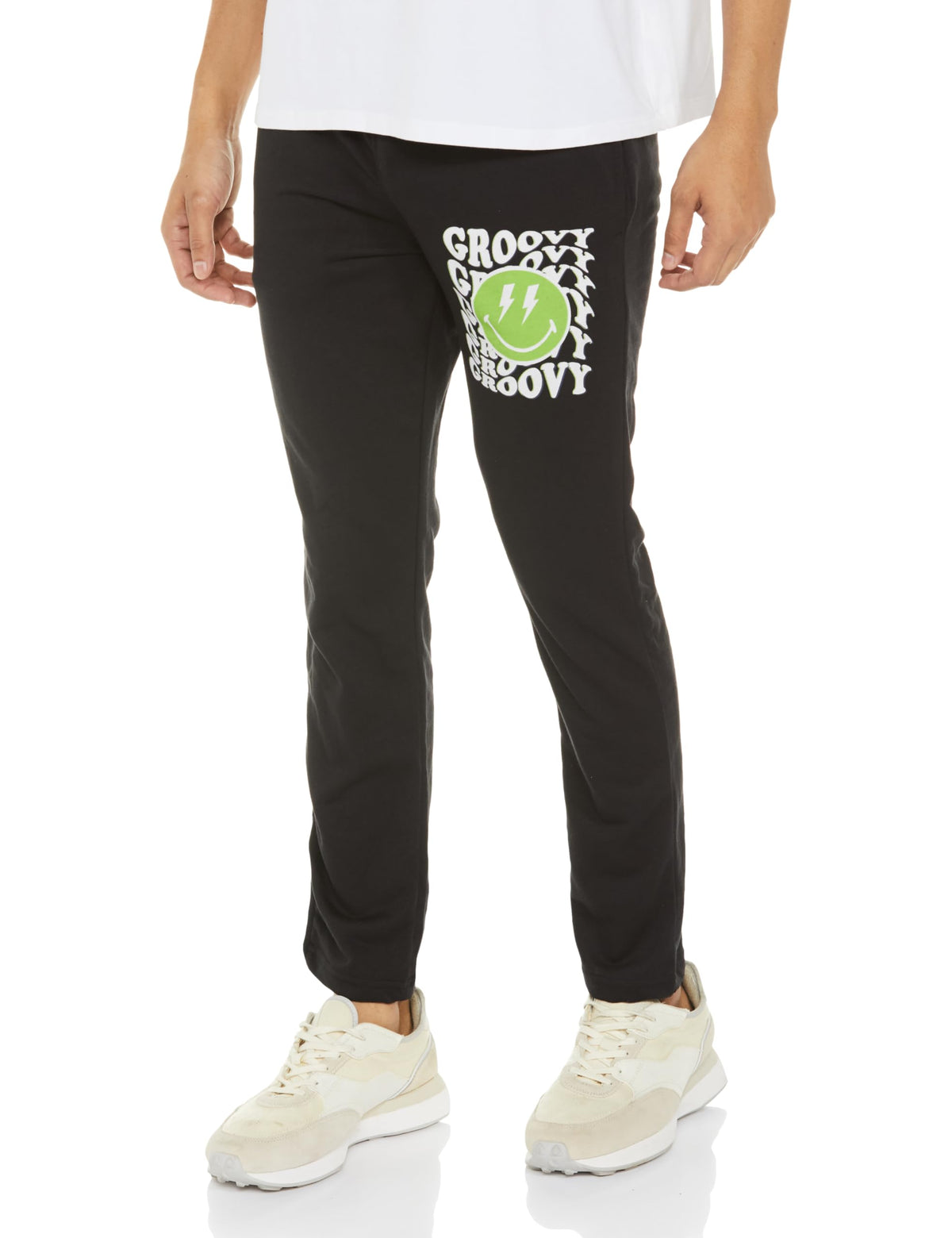 KETCH Mens Black Regular Fit Track Pant