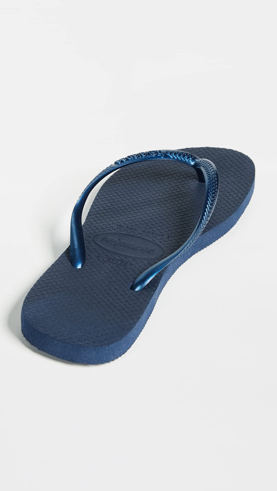 Havaianas Women's Slim Flip Flop Sandals, Navy Blue, Size 6 Women's