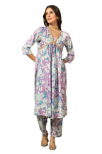 Leriya Fashion Cotton Blend Alia Cut Kurta Set For Women| Alia Cut Anarkali Set For Women | Embroidery Kurta Set For Women| Kurt