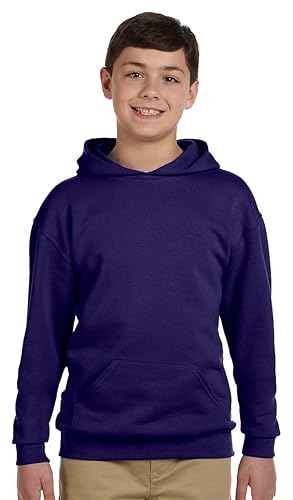 Youth 8 oz NuBlend Fleece Pullover Hooded Sweatshirt - BLAcK - S(D0102H2H7A7)