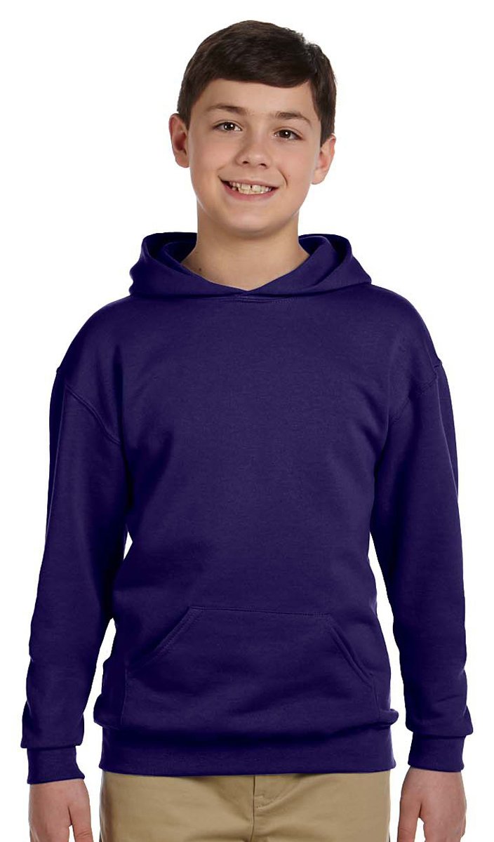 Youth 8 oz NuBlend Fleece Pullover Hooded Sweatshirt - BLAcK - S(D0102H2H7A7)