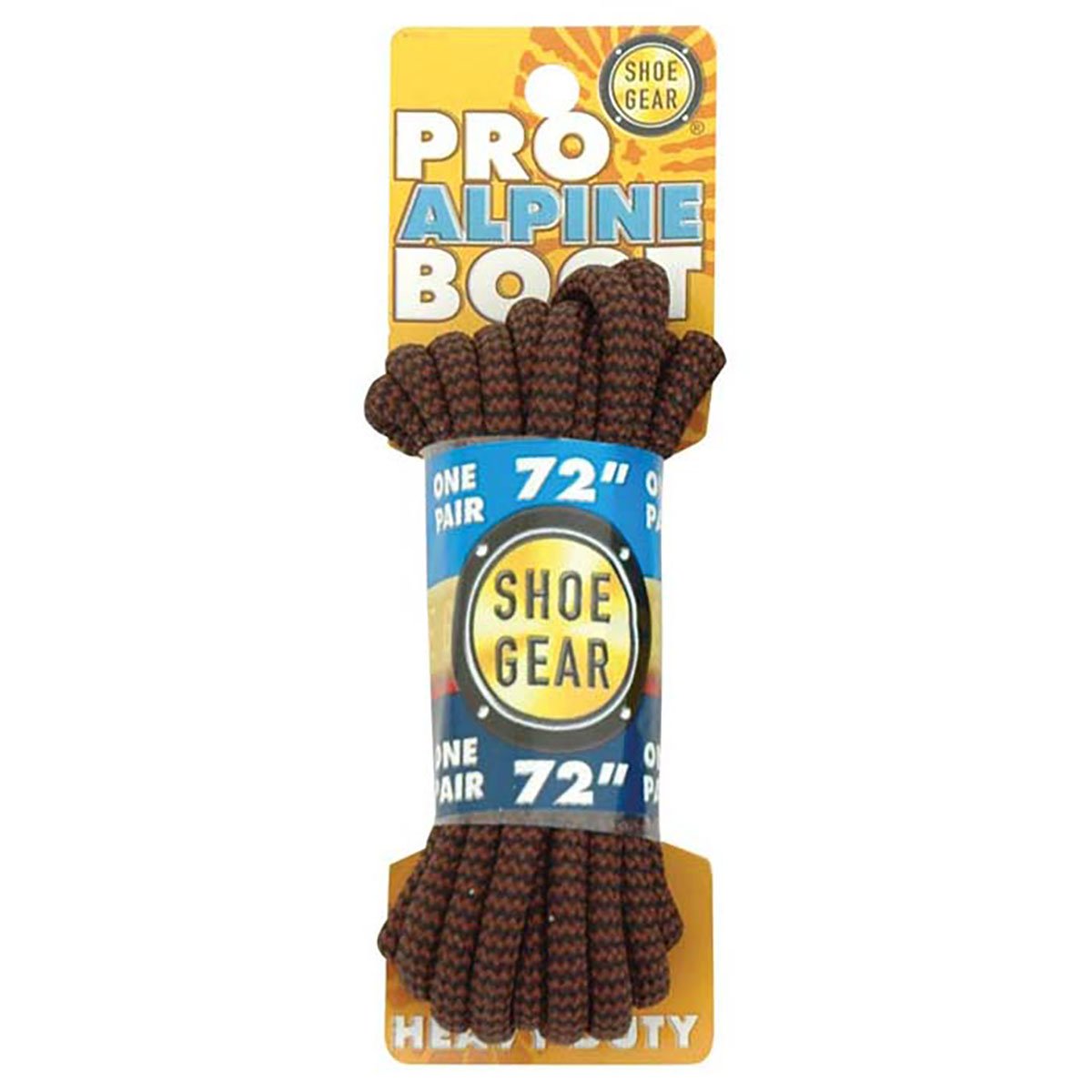 Shoe Gear 375102 72in. Alpine Boot Laces Brown and Black