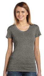Ladies Triblend Short-Sleeve T-Shirt - cHAR BLK TRIBLND - S(D0102H7WJT2)