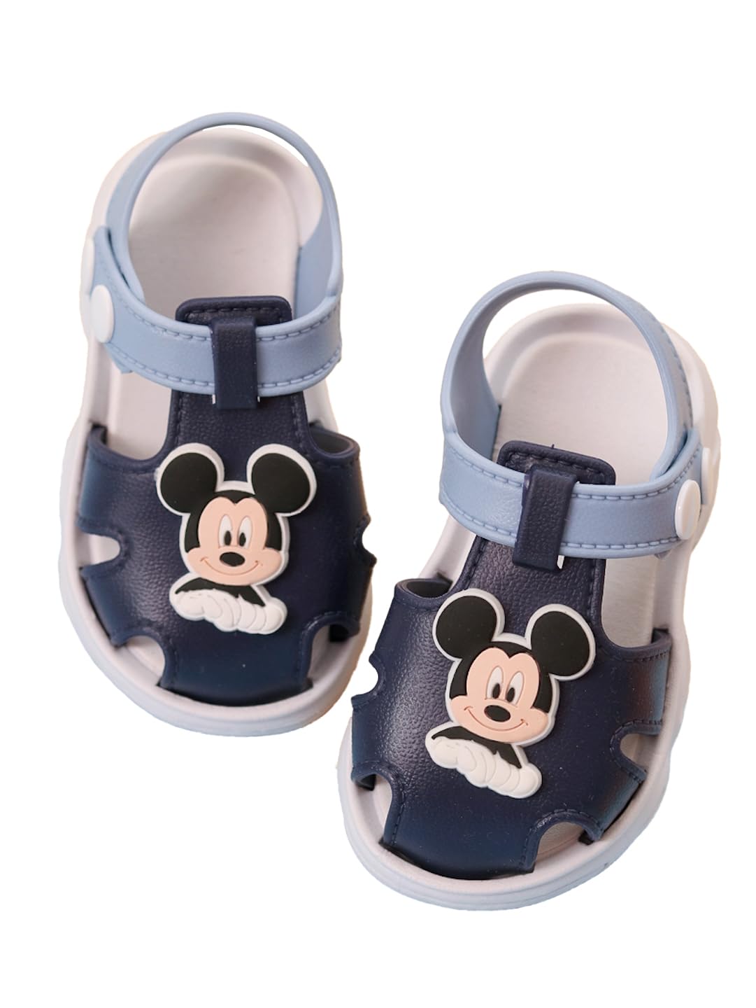 Yellow Bee Disney Mickey Mouse Design Sandals For Boys, Navy Blue,5C,1824 Months 5