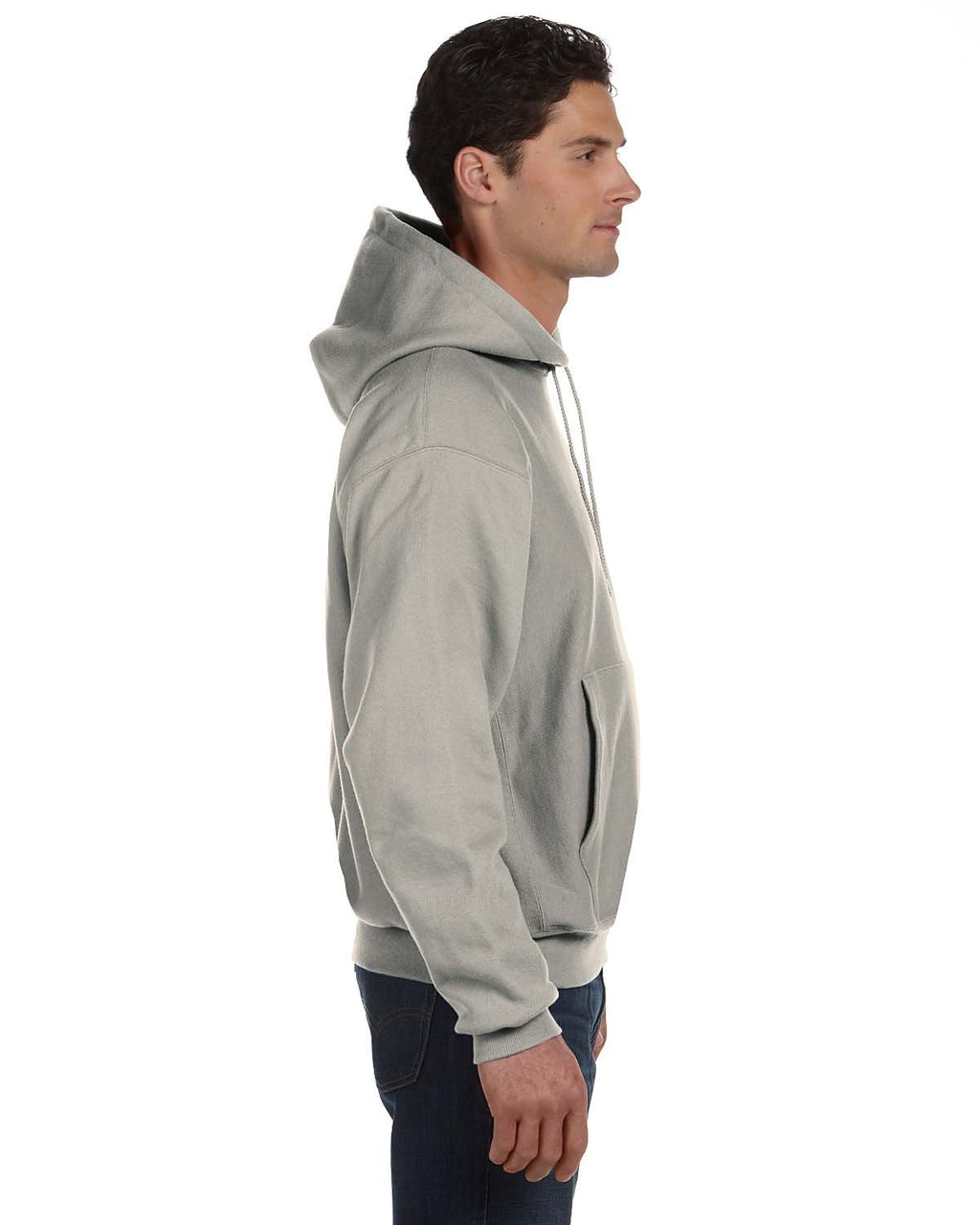 Reverse Weave Pullover Hooded Sweatshirt - OXFORD gRAY - M(D0102H7Dc1J)