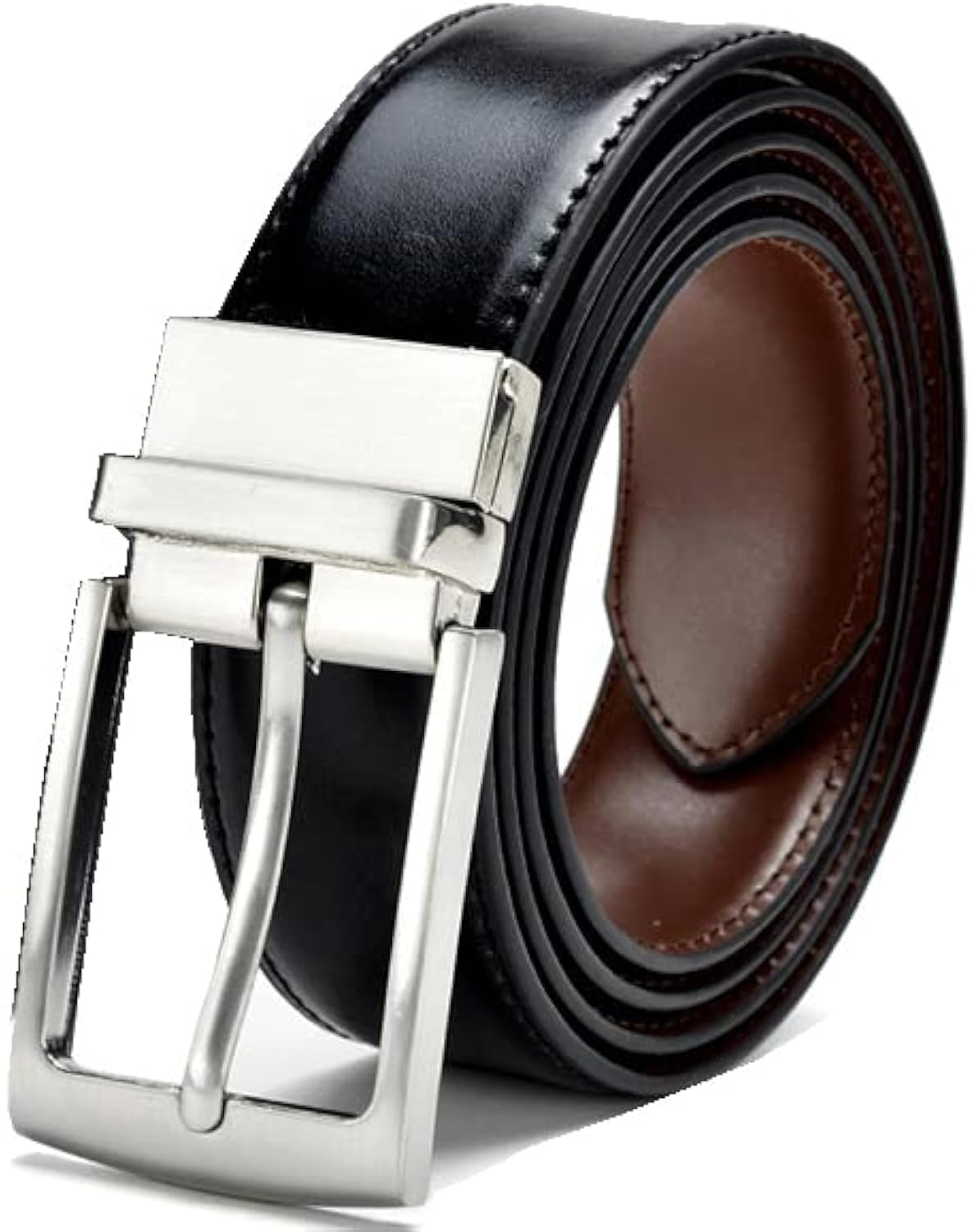 Zoro MenS Vegan Leather Reversible Belt For Men | Size  46 46
