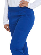 Dickies Women's Scrub Pants Natural Rise Tapered Leg Pull-On Bottoms with 7 Pockets and Knit Waistband DK005P, XXS Petite, Galax