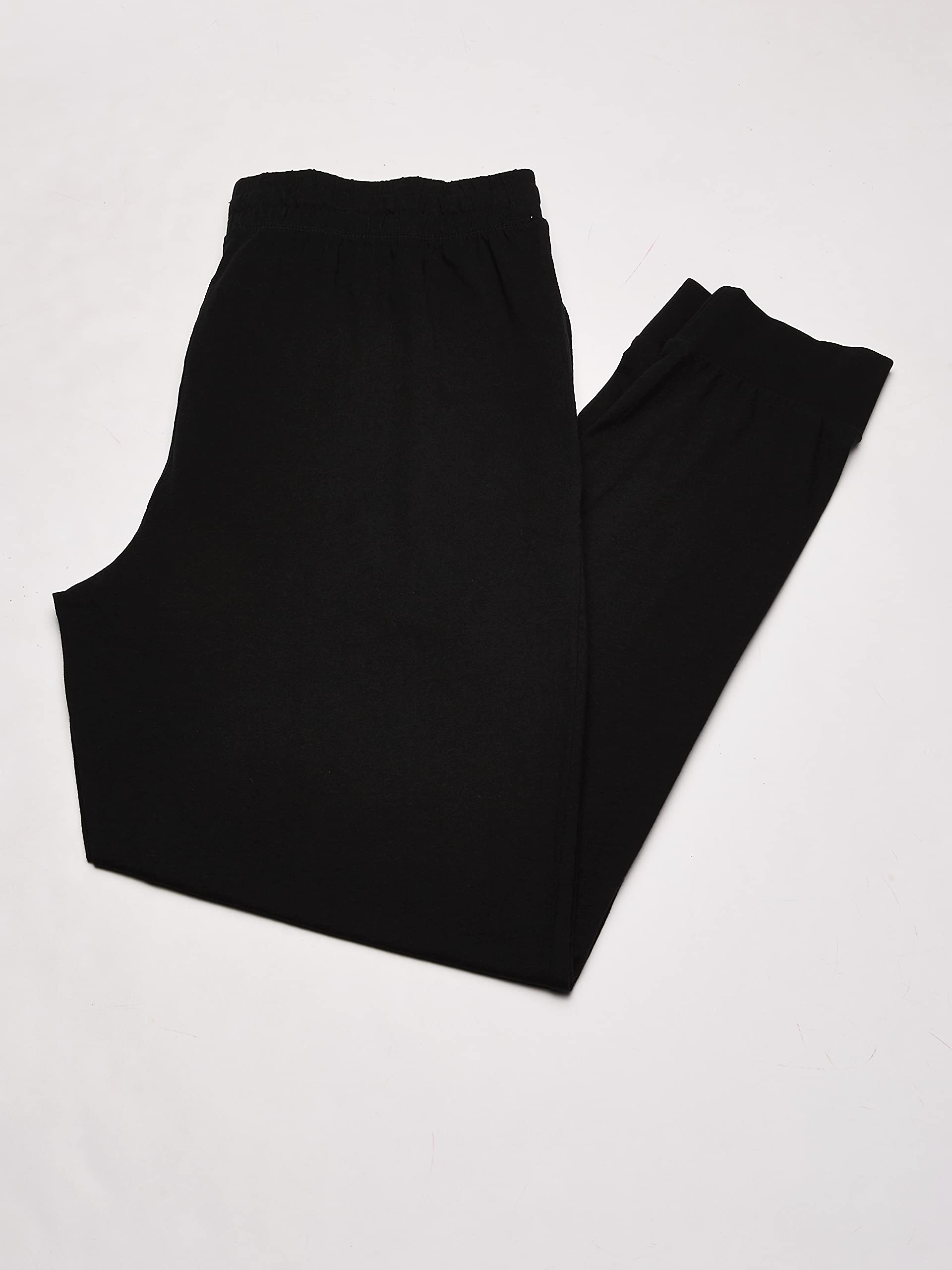 Fruit of the Loom Men's Jersey Knit Jogger Sleep Pant (1 and 2 Packs), Black/Navy, 3X Tall