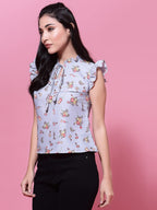 OOMPH! Sleeveless Tops for Women, Grey - mt478
