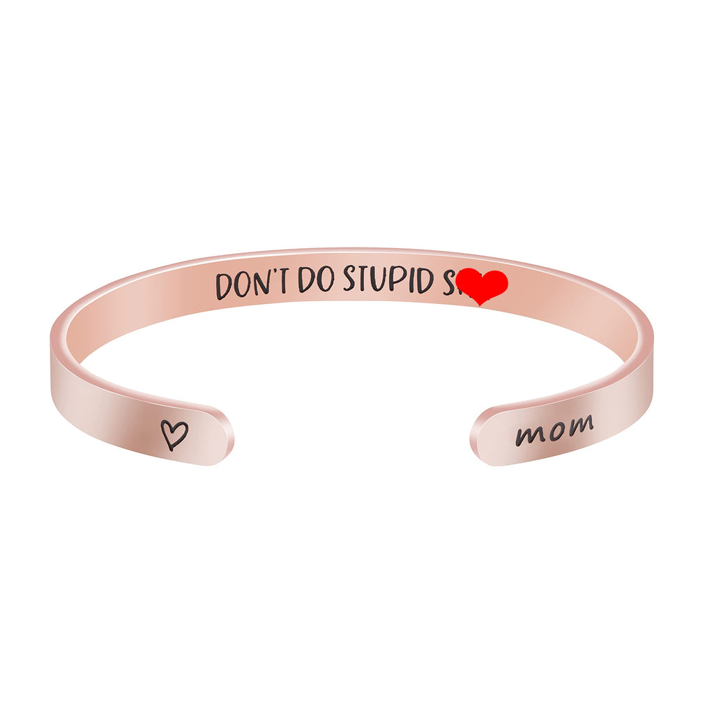 Motivational Gift for Women Inspirational Bracelets for Women Silver Birthday Christmas Graduation Jewelry for Her