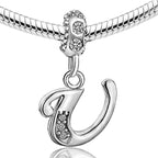 JMQJewelry Letter Alphabet U Initial Dangle Birthstone Womens Beads Charms for Bracelets Thanksgiving Christmas Anniversary's Da