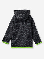 The Souled Store Dino Era Boys Long Sleeve Zipper Front All Over Print Puffer Hooded Jackets