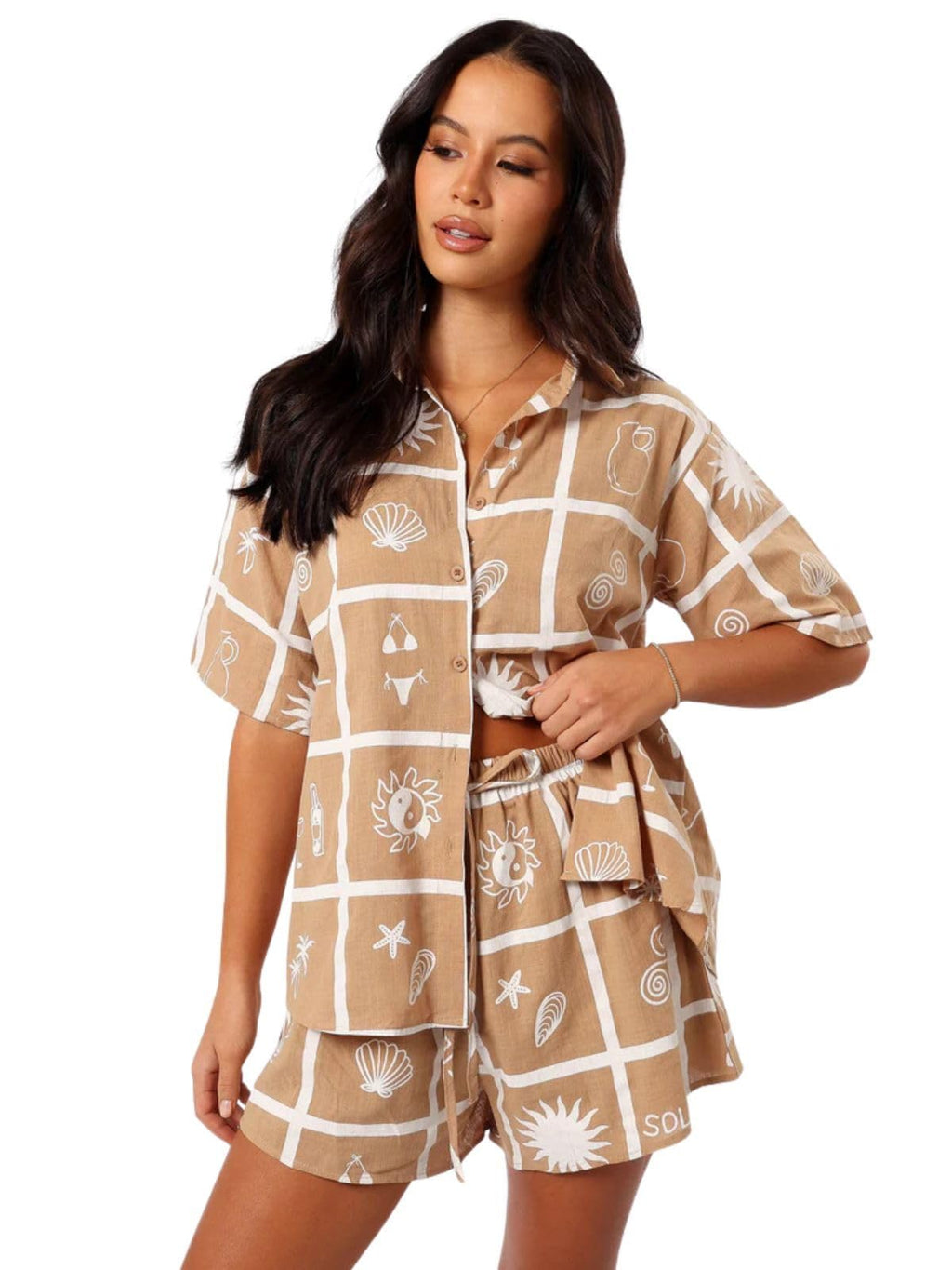 Leriya Fashion Printed Pajama Set | Shorts Nightsuit Set | Beach Outfits For Women