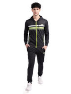 The Indian Garage Co Mens Regular Fit Polyester Spandex Placement Print and Hoodie