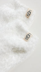 UGG Women's Leda Cozy Sock, White, One Size