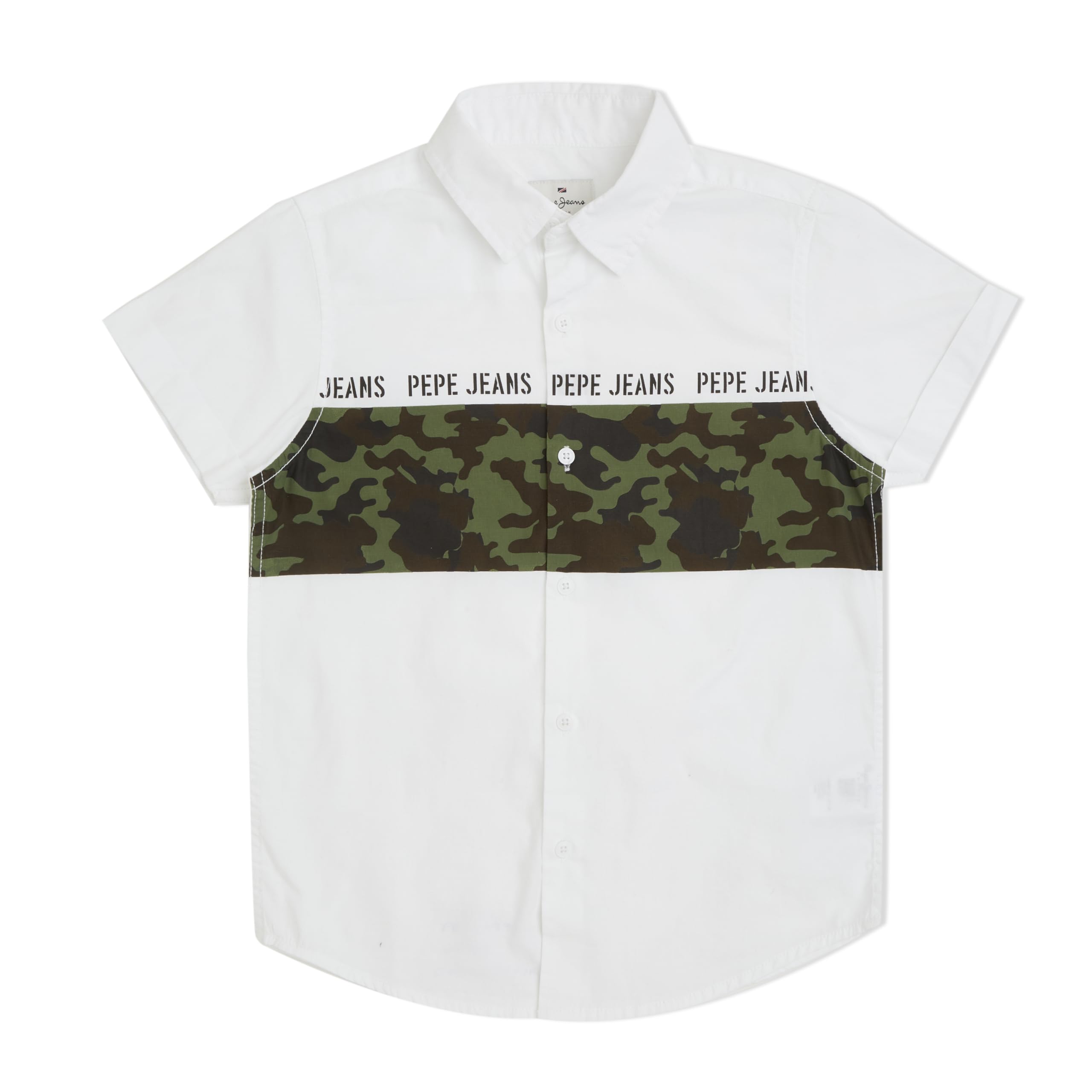 Pepe Jeans BoyS Regular Fit Shirt (Pb30239880012_White