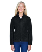 Ladies 8 oz Full-Zip Fleece - BLAcK - XS(D0102H7NJA6)