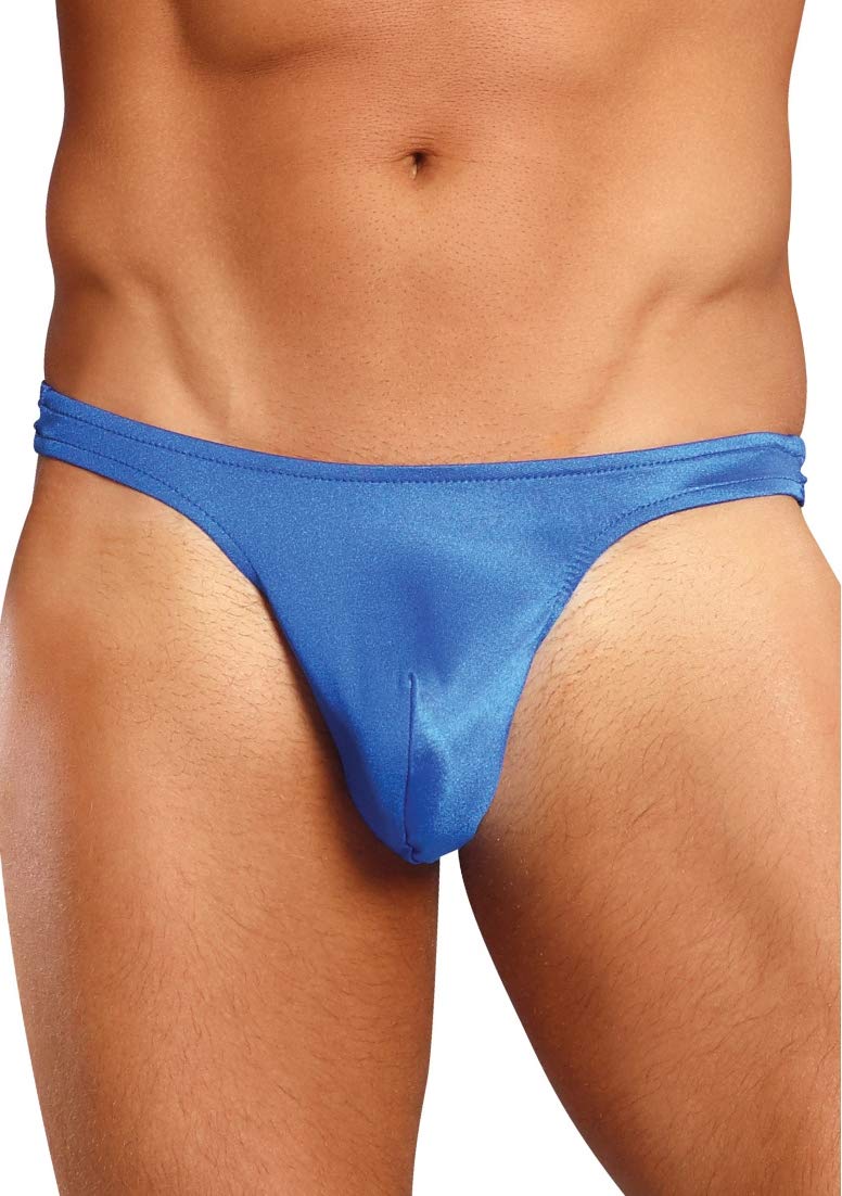 Comme Ci Comme Ca Satin Bong Thong, Blue, Large/X-Large