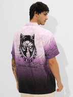 The Souled Store Official Black Panther: Map of Wakanda Men and Boys Short Sleeves Collared Neck Button Front All Over Printed V