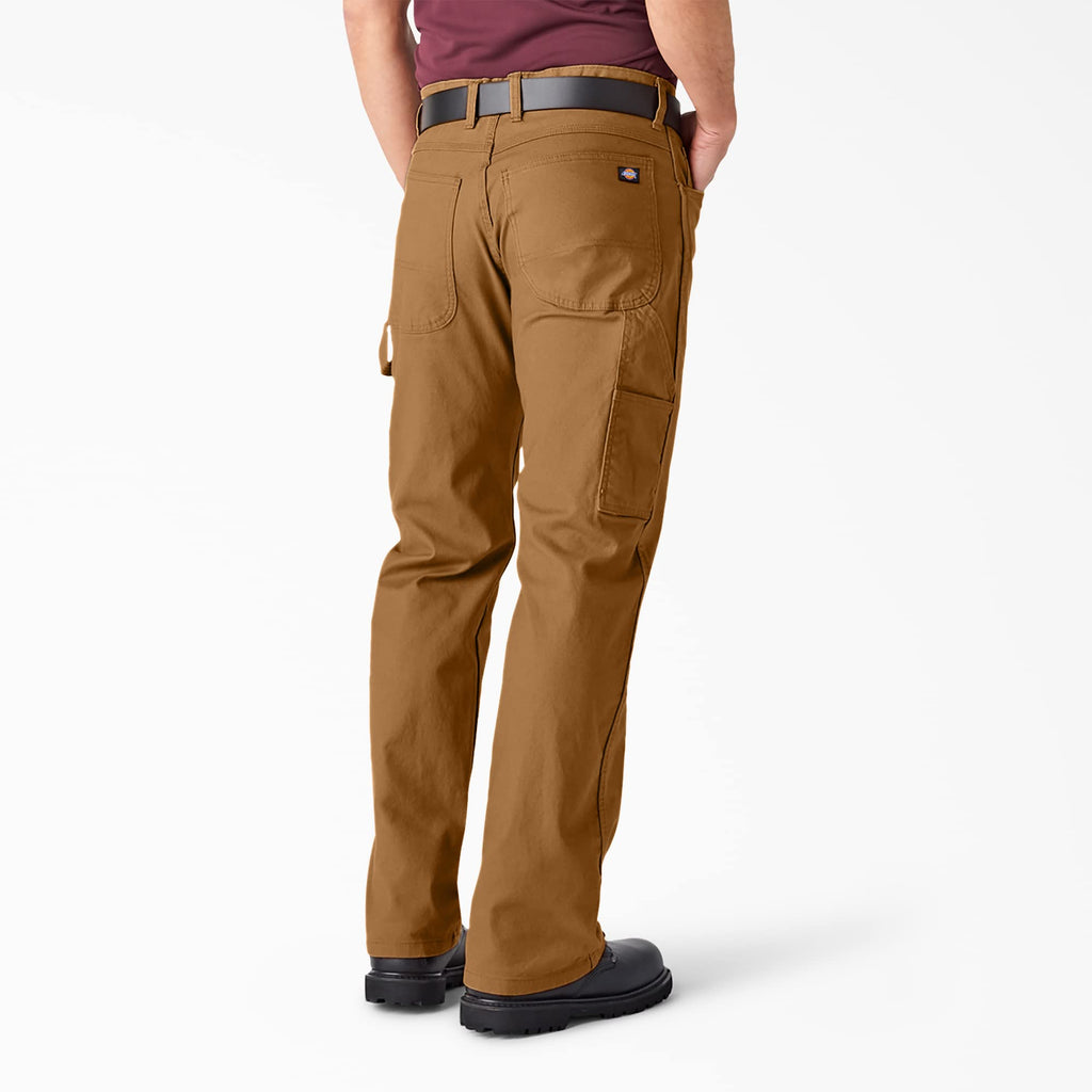 Dickies mens Relaxed Fit Straight-leg Duck Carpenter Jeans, Brown Duck, 32W x 30L US