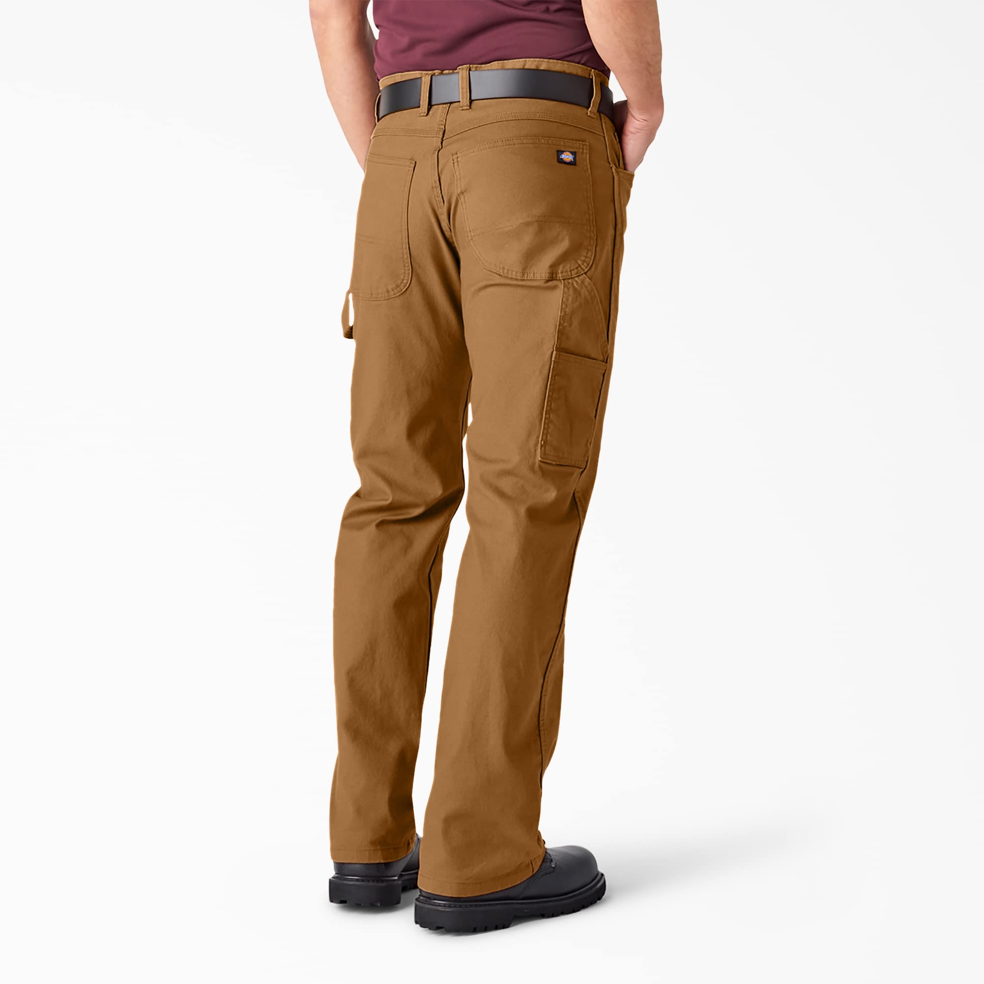 Dickies mens Relaxed Fit Straight-leg Duck Carpenter Jeans, Brown Duck, 32W x 30L US