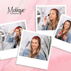 Motique Accessories Red 1 Inch Plastic Hard Headband with Teeth Head band Women Girls