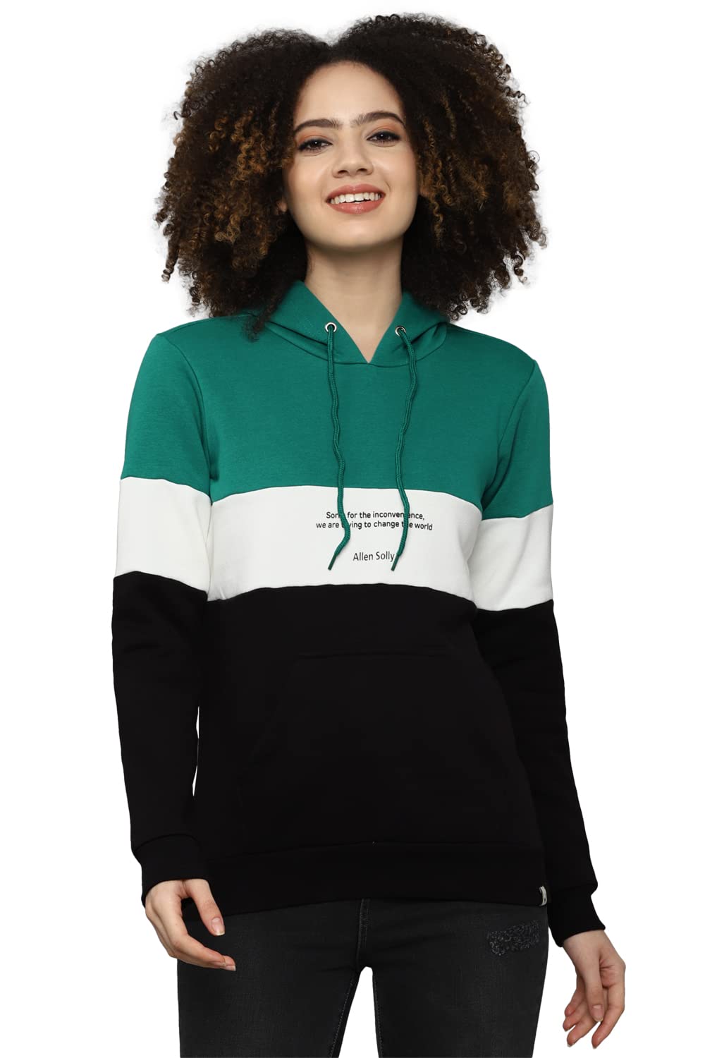 Allen Solly Women Printed Cotton Round Neck T-Shirt