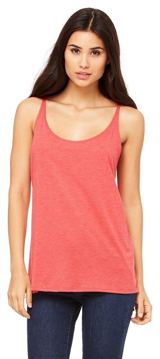 Ladies Slouchy Tank - WHITE - M(D0102H7WEI6)