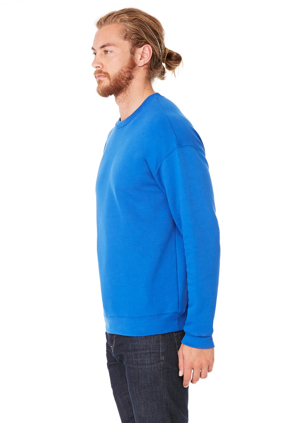 Unisex Drop Shoulder Fleece - WHITE - XS(D0102H7W92J)