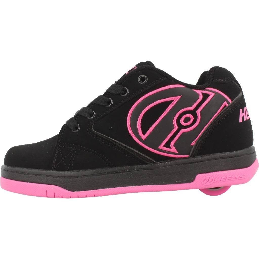 Heelys Kids Propel-K Skate Shoe, Black Hot Pink, 4 US