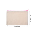 Gejoy 12 Pieces Multipurpose Canvas Cosmetic Bag Makeup Pouches with Zipper Canvas Bag Blank Makeup Bag Pouch Travel Toiletry Ba