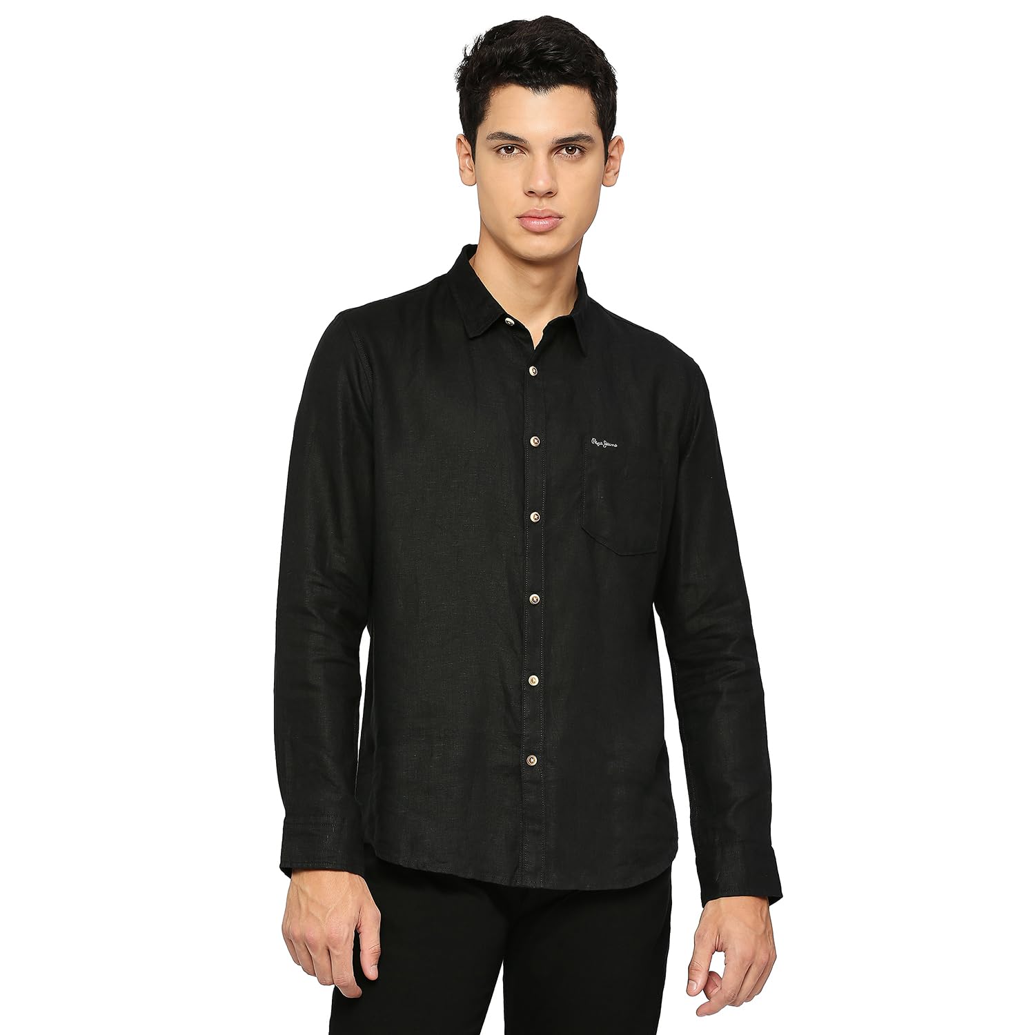 Dark Green Full Sleeve Pure Linen Shirt Shirt
