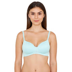Zivame Womens Rayon Padded Wire Free Regular Bra Red