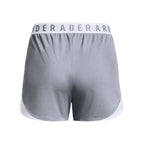 Under Armour Womens Play Up 3.0 Shorts, (055) Steel Light Heather/White/White, XX-Large