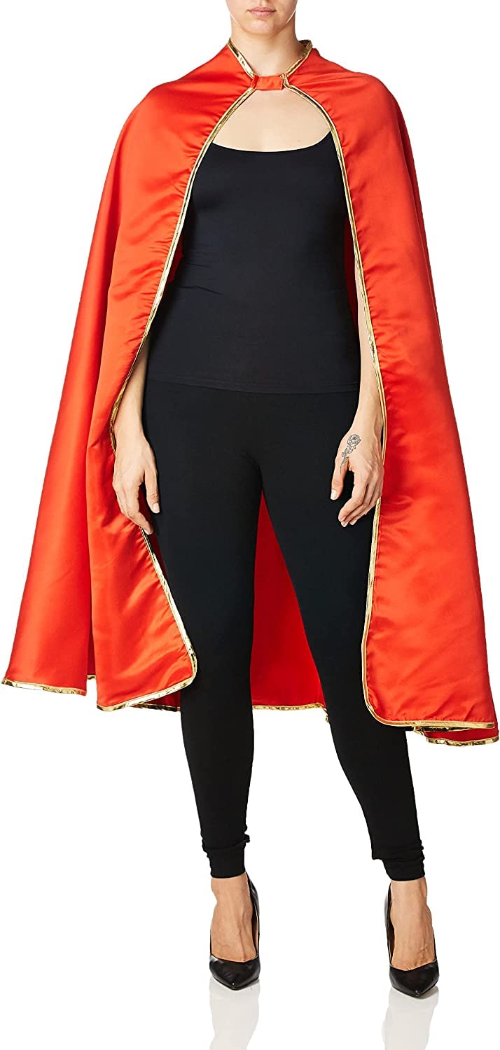 Rubie's Women's Dc Superheroes Deluxe Supergirl Cape Costume Accessory, As Shown, One Size US