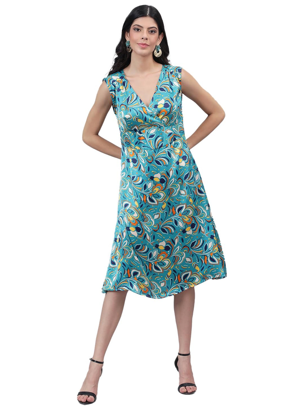 Kotty WomenS Fit And Flare Printed Dress