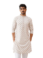Jompers Mens Embroidered Staight Kurta Set