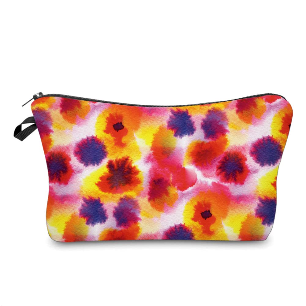 Cosmetic Bags for Women Small Tie Dye Makeup Bag for Purse Travel Toiletry Bag Accessories Organizer Zipper Pouch Gift Idea