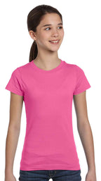girls Fine Jersey T-Shirt - AQUA - XS(D0102H7M66X)