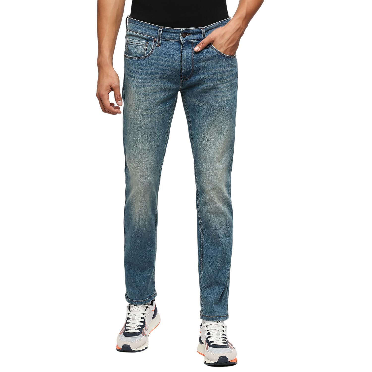 Pepe Jeans MenS Slim Jeans (Pm207430Q051_Tinted Light Used Blue, Mid Rise, 34