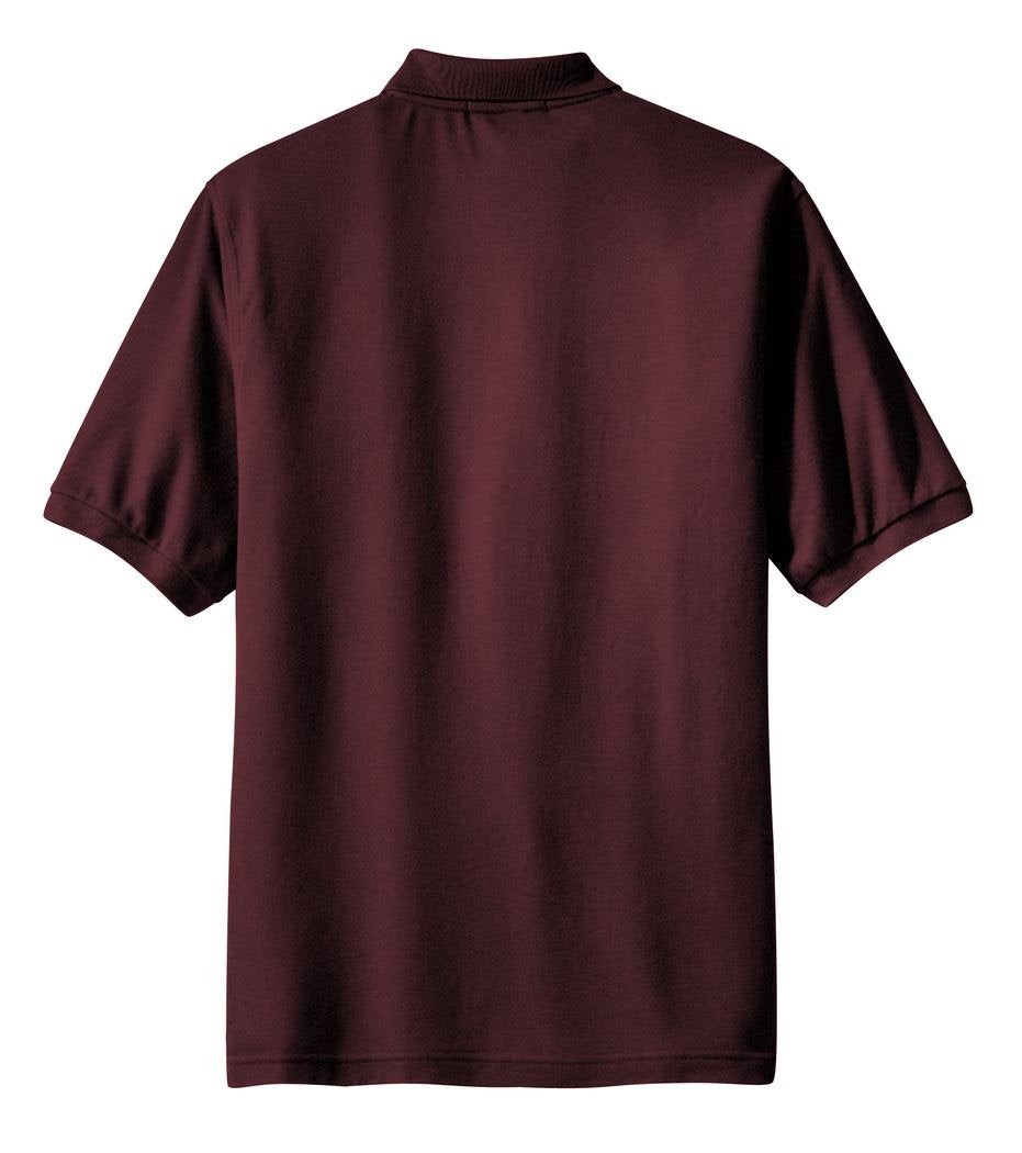 Port Authority Men's Tall Silk Touch Polo 2XLT Burgundy