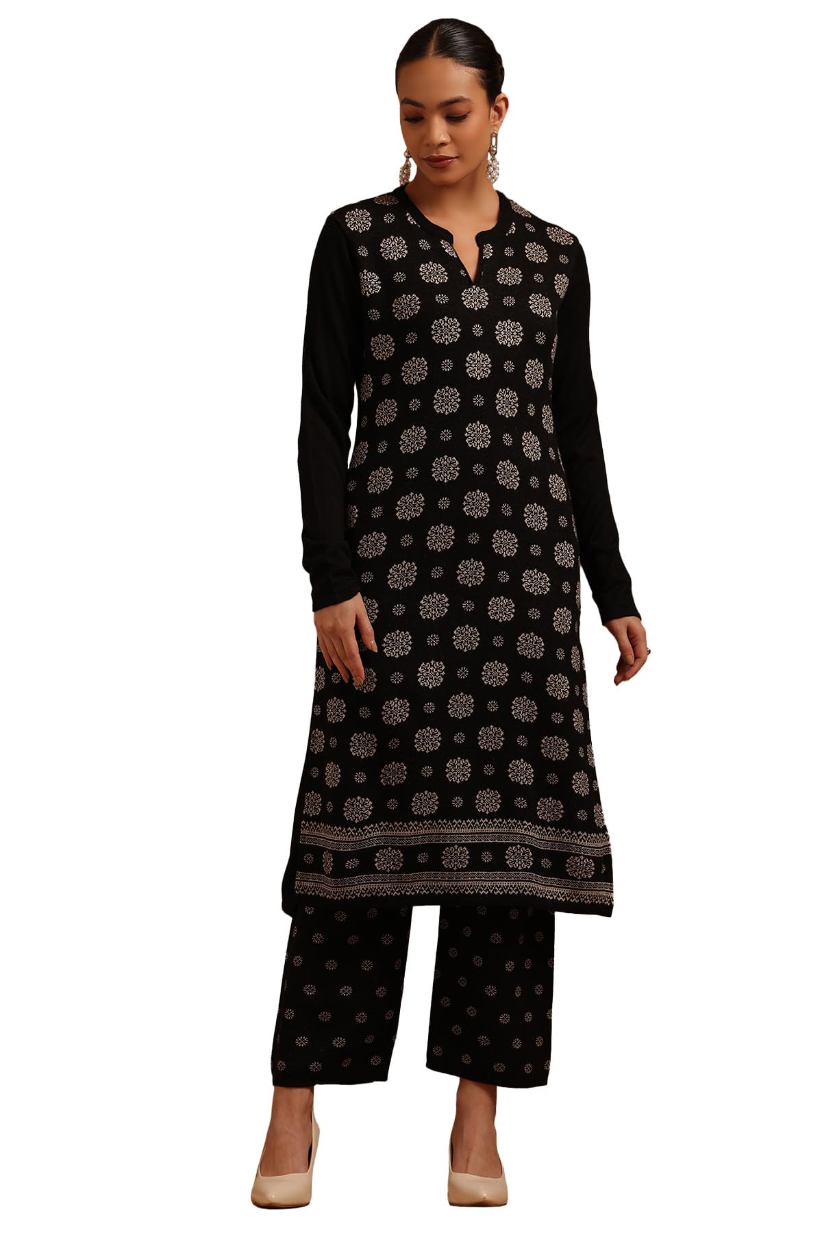 Soch Women Acrylic Ethnic Motifs Winter Kurta Set