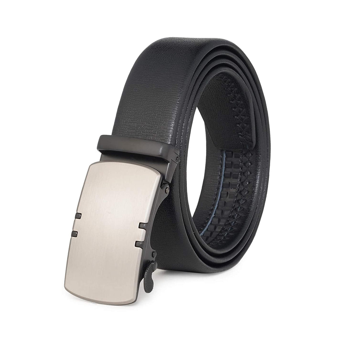 Zacharias MenS Faux Leather Belt With Autolock Buckle Tai38 (Black, 3Xl) (Pack Of 1) 3