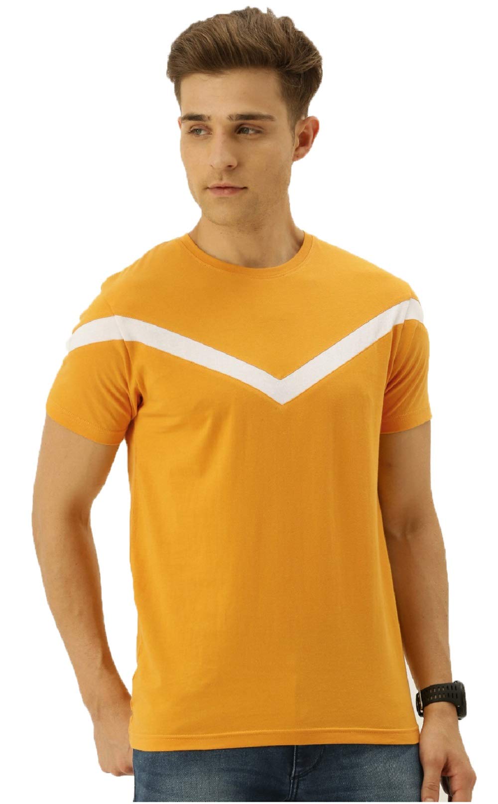 Veirdo Men's Cotton Regular Fit Short Sleeve T-Shirt-