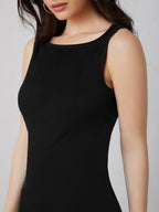 Toochki Dress For Women | Dresses For Women Dress | Black Bodycon Dress | Bodycon Dress | Midi Length Dress | Lycra Bodycon Dres