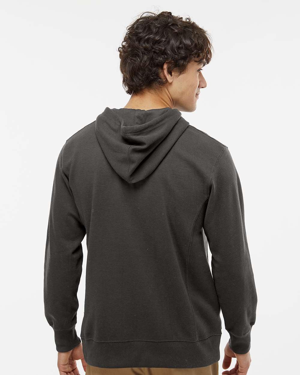 Ripple Fleece Pulllover Hooded Sweatshirt - BLAcK - S(D0102H769UX)