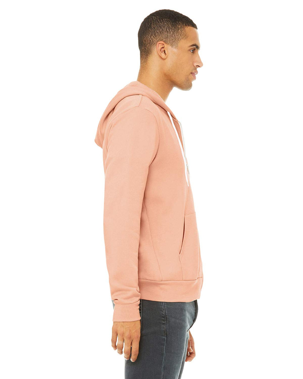 Unisex Sponge Fleece Full-Zip Hooded Sweatshirt - ASPHALT - 2XL(D0102H7WM78)