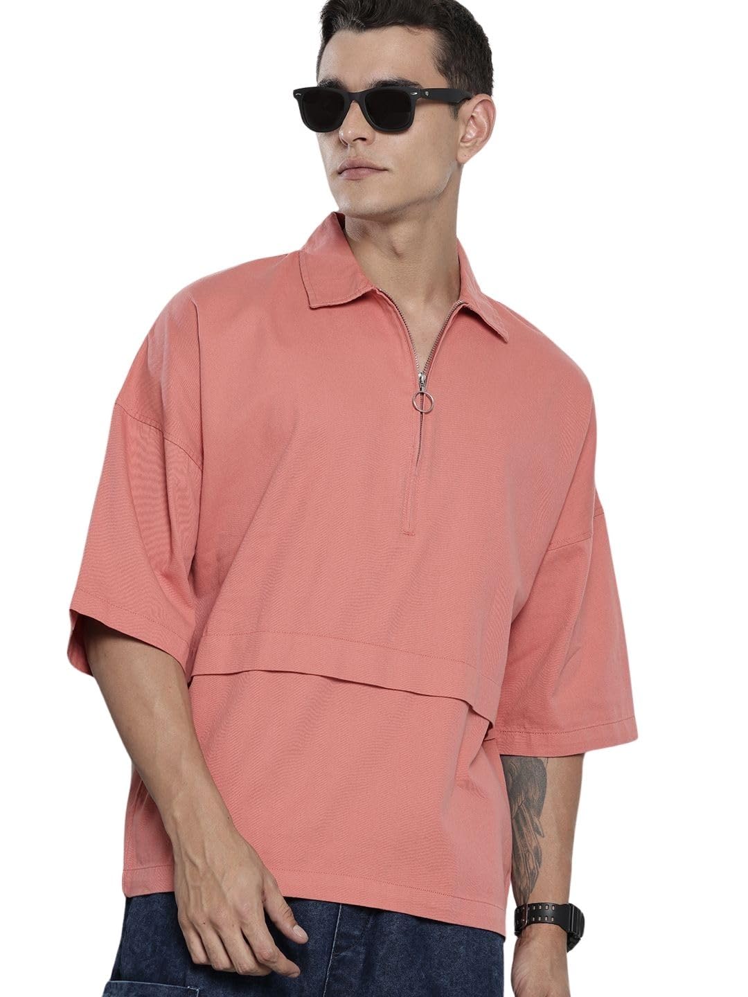 The Indian Garage Co Mens Oversized Fit Shirt
