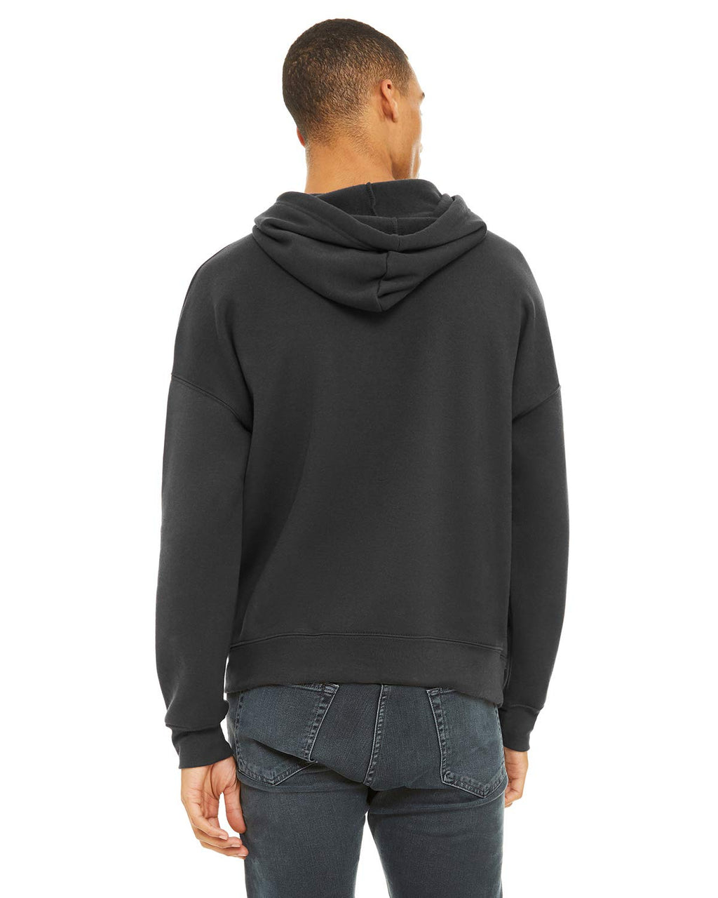 Unisex Sponge Fleece Pullover DTM Hoodie - DARK gREY - XS(D0102H7KX92)